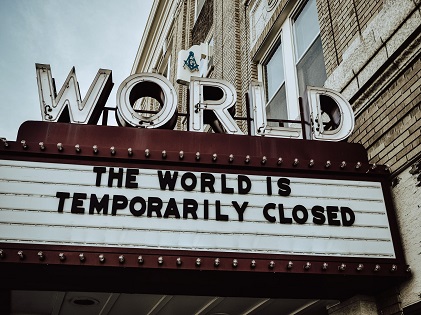 cinema sign world is closed